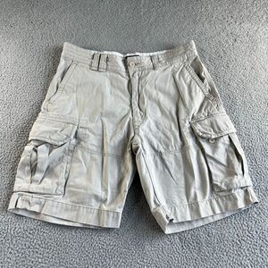 Ralph Lauren Polo Shorts Mens 35 Beige Cargo Classic Heavyweight Outdoor Casual‎